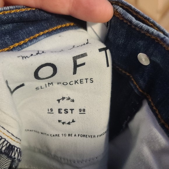 Loft Distressed Skinny Jeans - Picture 8 of 9